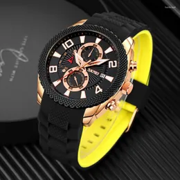 WRISTWATCHES Fashion Mens Watches TOP SKMEI Waterproof Waterproof Calendar Sports Kwarc Kwarcowy Relogio MasculinowristWatches