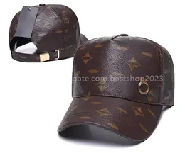 Designer clássico Ball Cap de couro de alta qualidade apresenta uma variedade de beisebol masculino Moda feminina Variedade de luxo ajustável