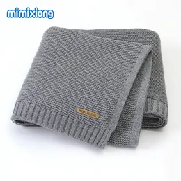 Blankets Swaddling blanket baby Super soft born Swad bag 100 * 80cm knitted baby sleeping blanket Baby bed Car seat 230329