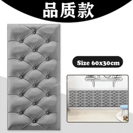 Bakgrunder självhäftande väggklistermärken 3D anti-kollision headboard tjockare tatami mat pad barn sovrum bakgrund kudde heminredning
