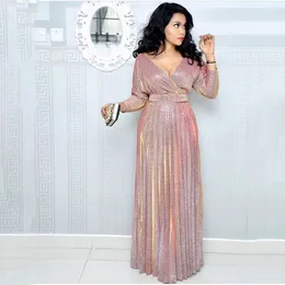 Ouro da noiva plus size tamanho barato lantejoulas de lantejoulas de colagem de festa de festa vestidos mamãe noivo use um vestido de baile de noite de longa noite 403