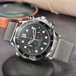 Omeg Wrist Watches for Men 2023 New Mens Watches All dials work Quartz Watch High Quality Top Luxury Brand Chronograph Clock men Fashion accessories Mesh Steel Belt