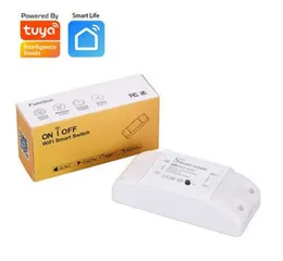 Tuya WiFi Switch Smart Home Control Breaker DIY Wireless Domotea Light Automation Module Module App Controller Timer مع Alexa Amazon Google vs Aqara