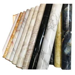 Wall Stickers Waterproof Self Adhesive Wallpaper For Bathroom Decor PVC Marble Contact Paper Kitchen Countertops Peel And Stick