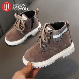 Athletic Outdoor 2023 New Winter Style Children's Boots Girls Boys Plush Boots Casual Warm Ankle Shoes Kids Fashion Sneakers Baby Snow Boots W0329