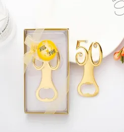 50st FALL FAST SHIP Golden Wedding Souvenirs Digital 50 Bottle Opener 50th Birthday Anniversary Gift for Guest5666851