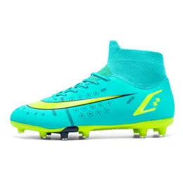 Dress Shoes Men's Soccer Cleats TF/FG Sole Crampon Football Outdoor Non-Slip Sneakers Men Train Soccer Shoes Hight-Cut Boots Size 35-45 230329