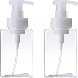 450ml 15オンスの発泡ボトルプラスチック補充可能ボトル空の容器石鹸ディスペンサーバスルーム用PETGポンプボトル