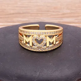 Solitaire Ring عالية الجودة الأنثى الكورية AAA Zircon Open Simple Mom Finger Sable F for Women Mother's Barty Jewelry Gift Y2303