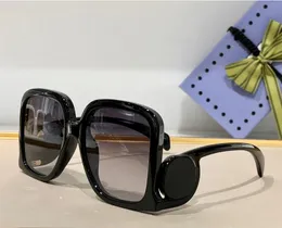 Óculos de sol femininos populares da moda 1326 pernas grandes design óculos de forma quadrada ao ar livre estilo único anti-ultravioleta vem com estojo