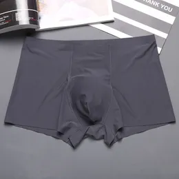 4-częściowy bezproblemowy luksusowy boks bokserski bokserski bokserialny bieliznę męską seksowną męską bieliznę męską bieliznę spandex 3D Crotch nylon sh 230330