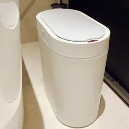 Lixeiras de resíduos 7L 8L Lixo de sensor inteligente pode ser usado para latas de latas de latas de cozinha Luzes do banheiro salas de estar de luxo Crack latas de lixo Cubos Basula 230330