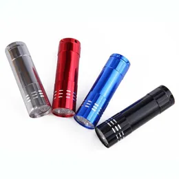 Other Household Sundries Portable 9 Led Mini Flashlights Super Bright Torch Light Outdoor Cam Aluminium Alloy Drop Delivery Home Gard Dhkcp