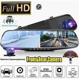 Car dvr Rearview Mirror 1080P Dual Lens Driving Video Recorder Rearview Dash Camera 4.3/2.8inch Car Electronics Accessories