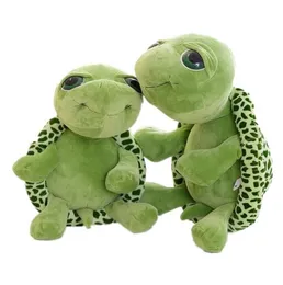 wholesale high quality 20cm stuffed animals Super Green Big Eyes Tortoise Turtle Animal Kids Baby Birthday Christmas Toy Gift