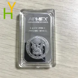 5pcs lote uma onça 999 Coleção de moedas de bullão de prata fino American Collectible Silver Bar255L