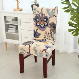 كرسي يغطي المنزل غرفة الطعام المطبوعة الأزهار المطبوعة فائقة Fit Fit El Eltrate Scended Lext Cover Cover anti Gu Rative Slipcover Universal