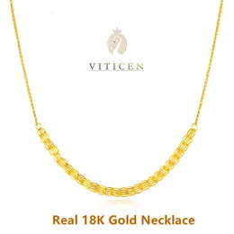 Pendant Necklaces VITICEN Real 18k Gold Phoenix Women Au750 Jewelry Gift For Wife And Girlfriend In Fashion Classic Clavicle 230329