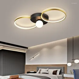 Ceiling Lights Modern Simple Circular LED For Bedroom Livingroom Study Warm Creative Nordic Atmosphere Indoor Fashion Luminaire