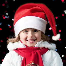 クリスマスの装飾20pcs/lot大人の子供帽子ナビダッドキャップパーティーサンタハットレッドアンドホワイト