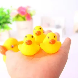 Party Favor Fashion Bath Water Duck Toy Baby Small DuckToy Mini Yellow Rubber Ducks Children Swimming Beach Gifts Gift DH85 85
