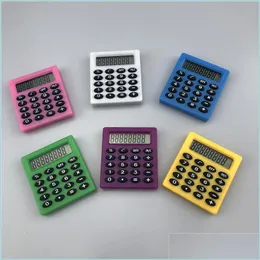 Kalkylatorer Portable Pocket Scientific Calcator Small Square Student Exam Lärande Viktig siffra Mini Office School Stationery Dro Dhhwn