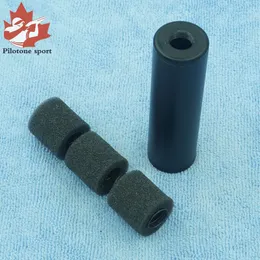 YYGUN M14x1 Right/Left Thread Airsoft Barrel Silencer Dual Purpose Extended 14mm CW/CCW Aluminum 109mm Length With Spring And Foam Adapter
