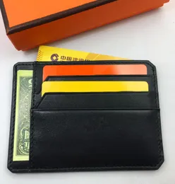 Rfid Blocking Slim Driving license wallet Genuine Leather Credit Card Holder Purse Black Business Men ID Card Case Coin Pocket Pou8881793