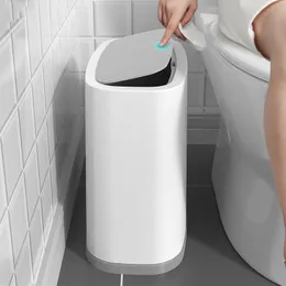 Bidoni per rifiuti 10L Bidone della spazzatura con sensore intelligente Cucina Bidone della spazzatura automatico per camera da letto Bagno Casa Bagno WC Bidone della spazzatura impermeabile 230330