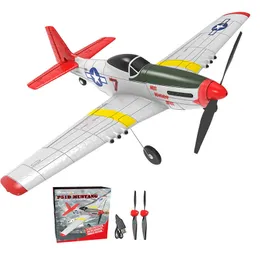 ElectricRC Uçak P51D Uçak Bir Touch Pnömatik 4 kanallı uçak Mustang Uçağı WXPILOT STABILITION SİSTEM 7615 RTF 230329