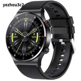 YEZHOU2 multifunctional Bluetooth Qw33 wristband Smart Watch with Business Stainless Steel Strap fitness Sleep Tracker Waterproof function for men