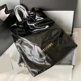 Kobiety Calfskin Maxi plecak 22 torby na zakupy Diamond kratę kołdry bagażnik Duża pojemność złota metalowa sprzęt Matelasse łańcuch na ramię torebka 50 cm 50 cm