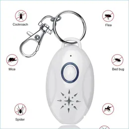 Haşere Kontrolü Trasonic Sivrisinek Kurtlayıcı Keychain Mobil Taşınabilir Kredçi Açık Hava Reddet Pire ve Kene Önleme Köpekler Kediler Pet Dhfzf