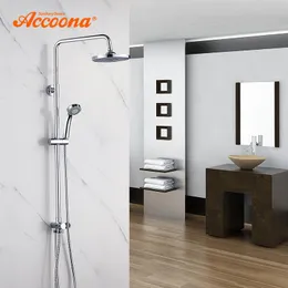 욕실 샤워 세트 accoona faucets 목욕 세트 황동 벽 마운트 빗물 손 미니 바디 수도꼭지 a8397