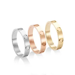 Luxury Designer Love Ring Screw Stainless Steel Fashion Couple Rings Jewelry Kajia Factory Wholesale