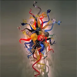 BLOUN GLASS Vägglampor Customzied Colored Murano Glass Modern Art LED Wall Sconce Light for El Decor269b