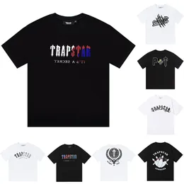 2023 Trapstar Mens 디자이너 Trapstars T 셔츠 럭셔리 패션 티셔츠 Mens Womens Tees 브랜드 반팔 힙합 Streetwear 탑 의류 의류 크기 S-XL