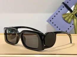 Mode populära solglasögon för kvinnor 1325 överdimensionerade ben design rektangulära glasögon utomhus trendig unik stil Anti-Ultraviolett kommer med fodral