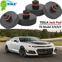 New 4Pcs Rubber Jack Pad Adapter Storage Case Car Repair Tool Lifting Safe Raise Heavy Duty Tool For Tesla Model 3 Model S Model X Y