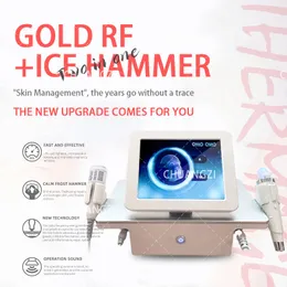 Ny 2 i 1 Professionnel RF Microneedle Facial Skin Rejuvenation Microneedling RF Machine With Cold Hammer
