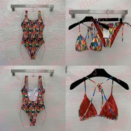 Kadın Tatil Mayo Moda Baskı Tek Parça Mayo Yaz Plajı Yüzme Bikini Seti