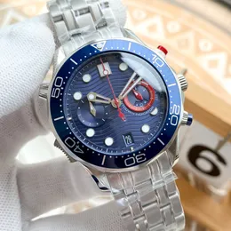 Mens relógios 36ª Copa do Mundo de Auckland Cronógrafo completo VK Quarz Men Designers Assista Orologio mais antigo Luxury Watch Montre de Luxe Wristwatches