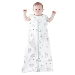 Sovsäckar 100% muslin bomull baby tunna slummer väska mod för sommar sängkläder saco de dormir para bebe sacks soversacks 230331