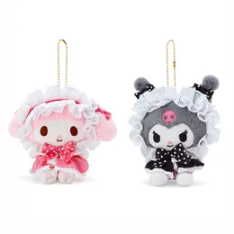Fluffy toy bow maid Lori dress series, Coulomi melody, cute fluffy toy pendant children's Christmas gift
