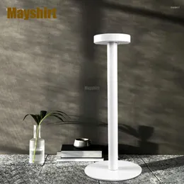 Tischlampen LED Wasserdichte Bar Schreibtischlampe Touch Dimmen Wiederaufladbare Metall Abendessen für Wohnzimmer Schlafzimmer Studie Café Nachtlichter