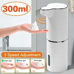 Hushållens diverse skum tvål dispenser automatisk beröringslös sensor USB smart skummaskin 300 ml infraröd flytande tvål dispenser pump handrensning