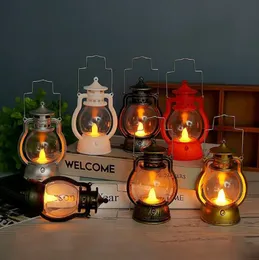 Dekoracja imprezowa prowadzona przez Vintage Lantern Flickering Flame, Dekoracje świąteczne Latarnie wewnętrzne/zewnętrzne na patio wodoodporne, a taras, trawnik, kominek