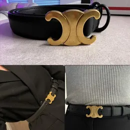 designer belt luxury ceinture belts for womens mens casual waistband Womens gold smooth buckle cowskin belt ladies Ceinture Girdle 2.5cm with box