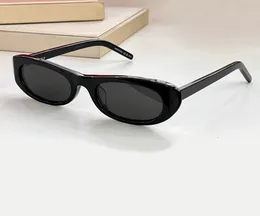 557 Shade Oval Acetate Black Солнцезащитные очки для женщин Узкая оправа Очки «кошачий глаз» Солнцезащитные очки Дизайнеры Солнцезащитные очки Sonnenbrille Sun Shades UV400 Очки с коробкой