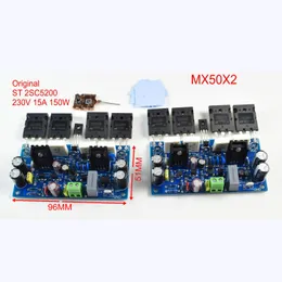 Karaok Player 2PCS MX50X2 200W8R Dual Channels Audio Power Amplifier Board HiFi Stereo Amplifiers 230331